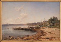 The beach at Espergærde by Vilhelm Petersen