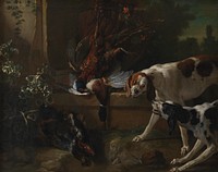 Hunting dogs and game by Jean Baptiste Oudry