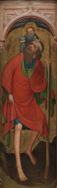 St Christopher with the Child by unknown