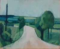 Road near Fåborg on Funen by Harald Giersing