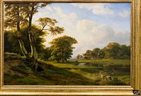 Forest landscape at Hellebæk.Fall by Hermann Carmiencke