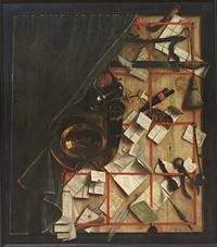 Trompe l'oeil. by Cornelis Norbertus Gysbrechts