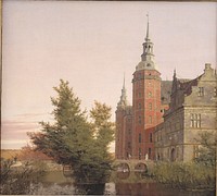 Frederiksborg Castle.Party at Møntbroen by Christen Købke