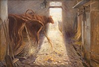 A cowshed.Saltholm by Theodor Philipsen