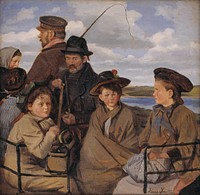 In the day car.The artist's nephews by Hans Smidth