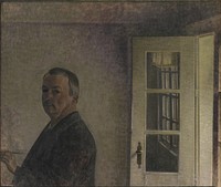 Self-Portrait. by Vilhelm Hammershøi