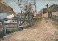 Early spring day in Glostrup by Albert Gottschalk