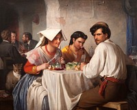 From a Roman osteria by Carl Bloch