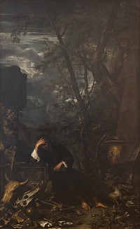 Democritus in Meditation by Salvator Rosa