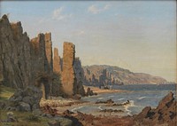 The light cliff at Rø on Bornholm by Vilhelm Kyhn