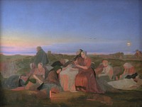 St.Hansnat.The sleep of the sick at Helenegraven near Tisvilde by Jørgen Valentin Sonne