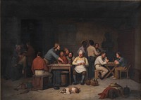 A scene in the tavern Brockensbod by Christian Andreas Schleisner