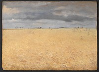 A rye field by the village of Ring by L. A. Ring