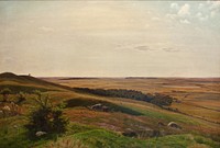 Mountain slide near Horsens. Afternoon by Vilhelm Kyhn