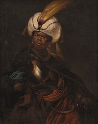 A Man Wearing a Turban and Armour by Karel Van Iii Mander