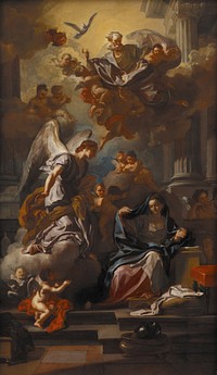 The announcement by Francesco Solimena