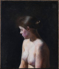 Nude Female Model by Vilhelm Hammershøi