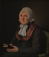 Maria Magdalena Jensen, née Jessen, the artist's mother by Christian Albrecht Jensen