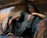 An Egyptian Pot Seller at Giza by Elisabeth Jerichau Baumann