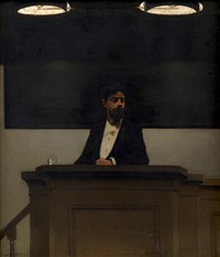 Georg Brandes at the University of Copenhagen by Harald Slott M&oslash;ller