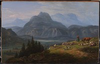 The Etsch Valley near Roveredo by Johan Christian Claussen Dahl