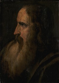 Portræt af skægget mand (Portrait of bearded man) by unknown