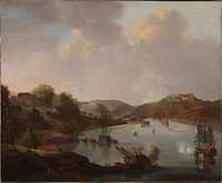 View of Frederikshald in Norway by C. A. Lorentzen