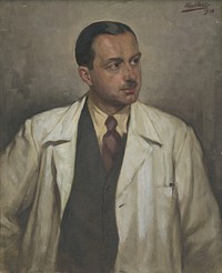 The man in the white coat