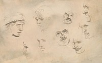 Study of the male face by Ladislav Mednyánszky