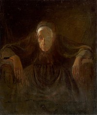 Study of an old woman by Ladislav Mednyánszky