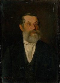 Portrait of an old gentleman with gray beard