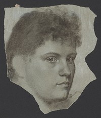 Portrait study of female head