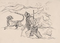 A hunter with a dog