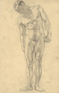 Study of male nude