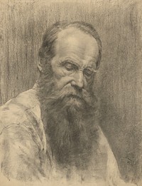 Study of the head of an old man