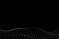 Black abstract futuristic background, wire grid border