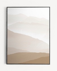 Minimal black frame mockup psd, editable design