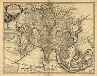 Delisle - L'Asie, map of Asia (1700) by Guillaume Delisle.