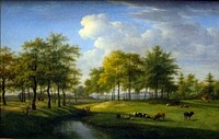 Landscape at Vogelenzang (1824) by Gerrit Jan Michaëlis.