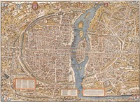 Plan of Paris (1980) by Truschet et Hoyau.