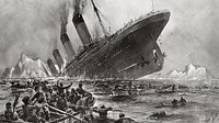 Titanic sinking (1912) by Willy Stöwer.