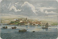 Veduta Kopra, wide view (1867) by Gottlieb Christian Wilhelm Haas.