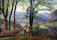 View of Ischl (1838) by Ferdinand Georg Waldmüller.