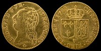 One Louis d'Or (1788), depicting Louis XVI of FranceJN2015-6870-71