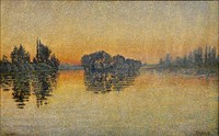 Sunset (1889) by Paul Signac