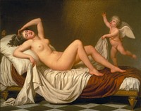 Danaë and the Shower of Gold (1787) neoclassical by Adolf Ulrik Wertmüller.