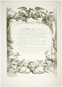 Biography Page from Oeuvres de J. B. Huet by Jean Baptiste Huet