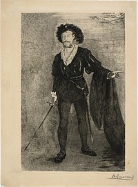 Faure in the Role of Hamlet by Henri Charles Guérard