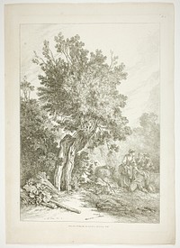 Plate Five of 38 from Oeuvres de J. B. Huet by Jean Baptiste Huet