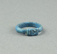 Ring: Head of Hathor by Ancient Egyptian